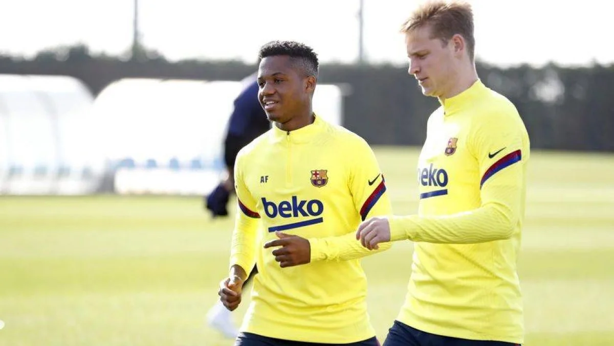 Ансу Фати и Фрэнки де Йонг / фото: ФК Барселона