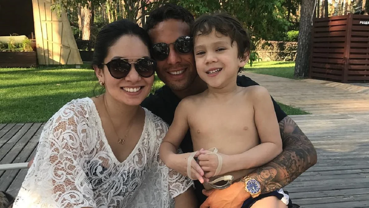 Марлос із дружиною і сином / фото з соцмереж