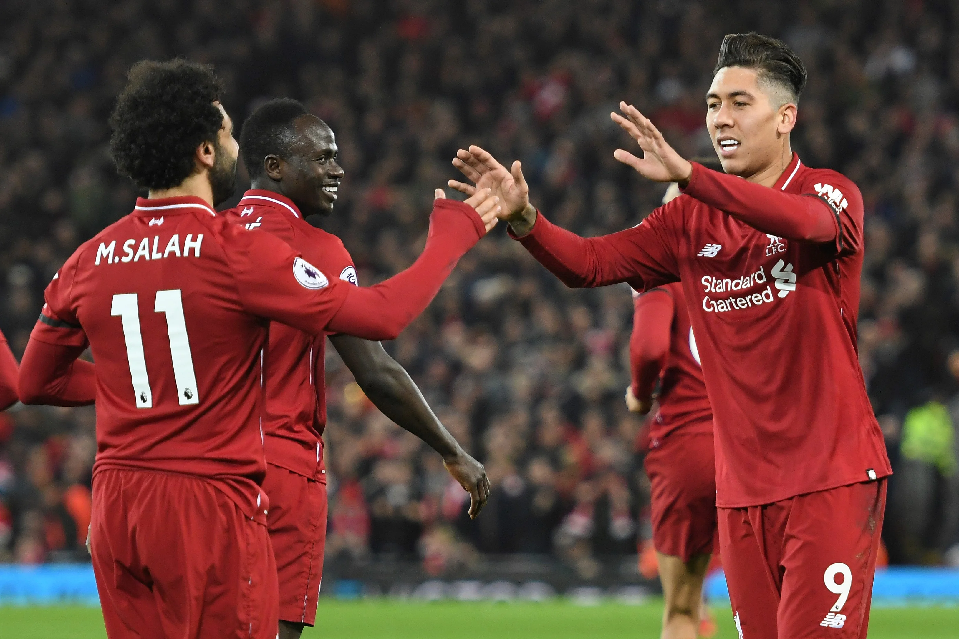 Салах, Мане и Фирмино / Getty Images
