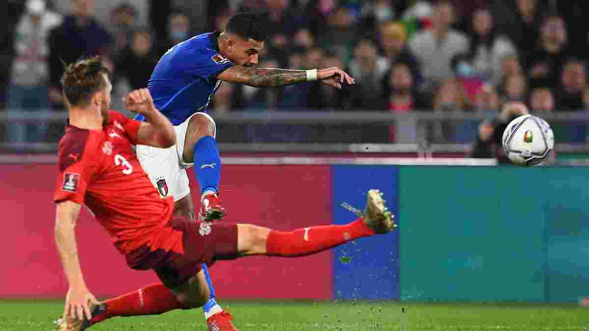 Промах ціною виходу на Мундіаль у відеоогляді матчу Італія – Швейцарія – 1:1