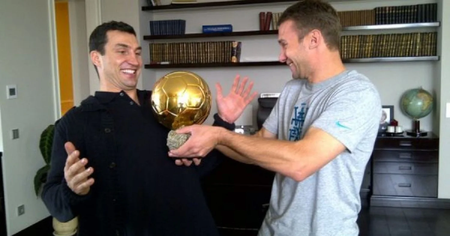 Володимир Кличко та Андрій Шевченко / Фото Facebook Klitschko