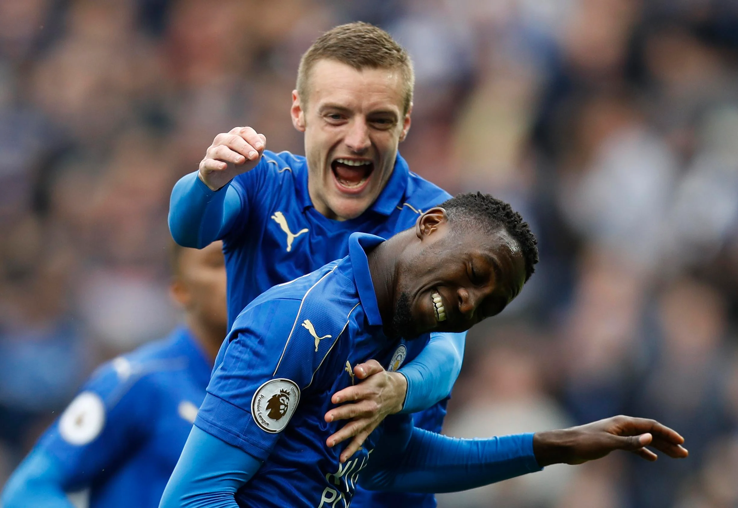 Джейми Варди и Уилфред Ндиди / Фото The Sun