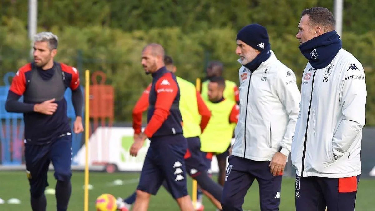 Андрій Шевченко (крайній праворуч) / ФК Дженоа