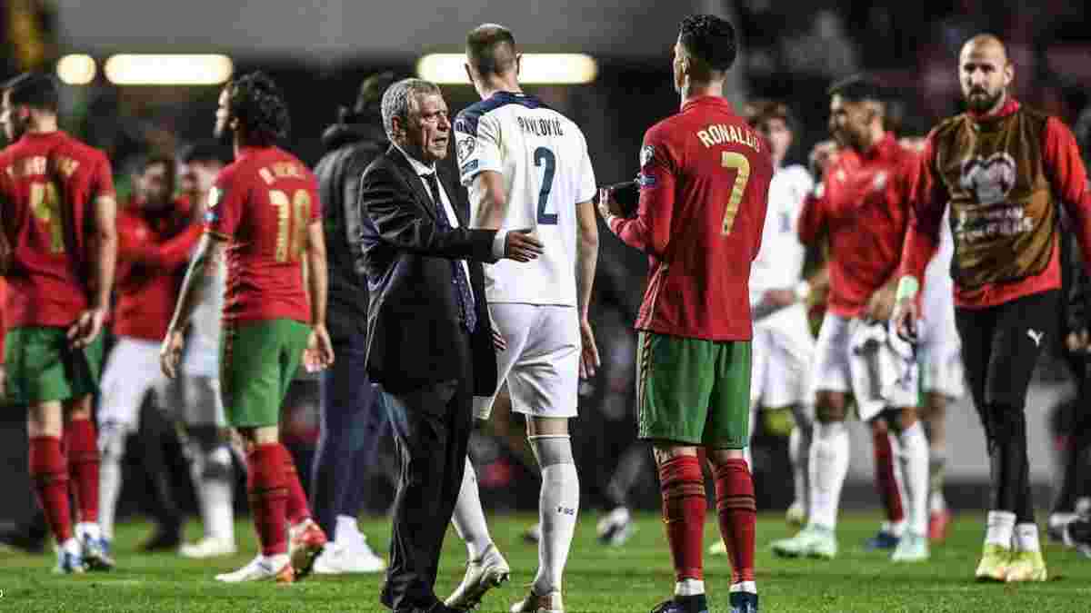 Роналду зірвався на Сантуша після сенсаційної поразки Португалії від Сербії – емоційне відео