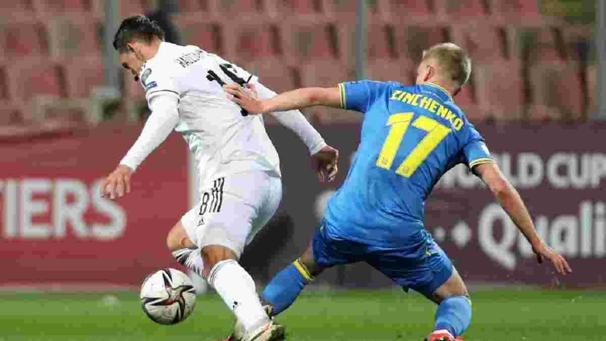 Босния и Герцеговина – Украина – 0:2 – видео голов и обзор матча