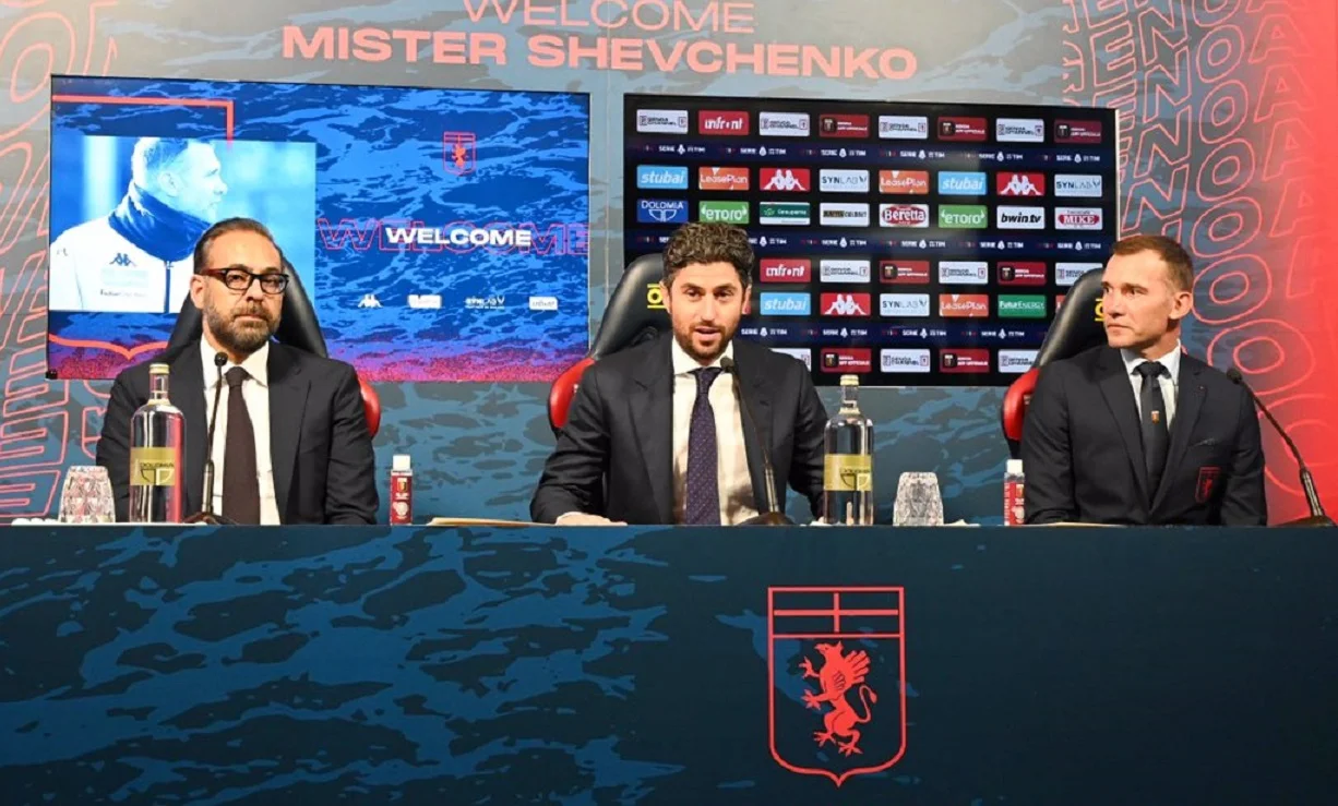 Шевченко с руководством Дженоа / Сайт клуба