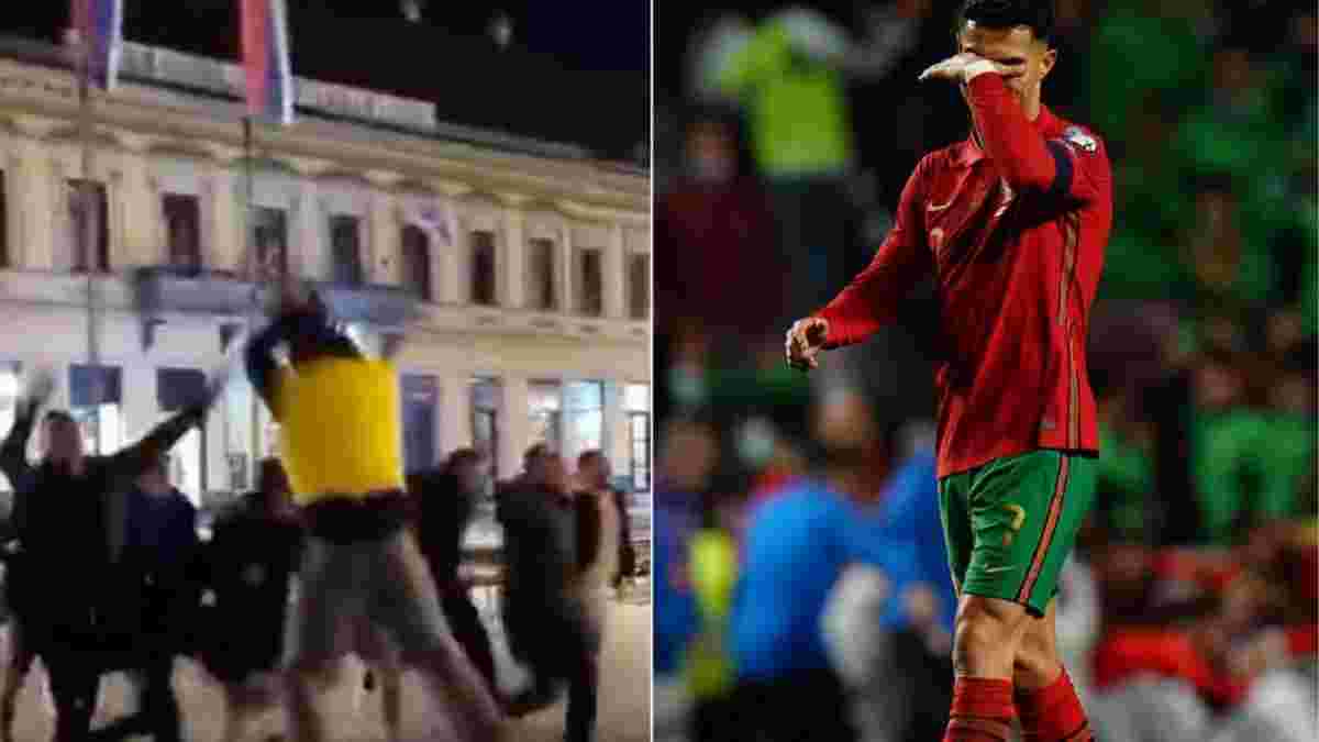 ЧМ-2022: фанаты Сербии эпично насмехались над Роналду после победы над Португалией – видео безумия