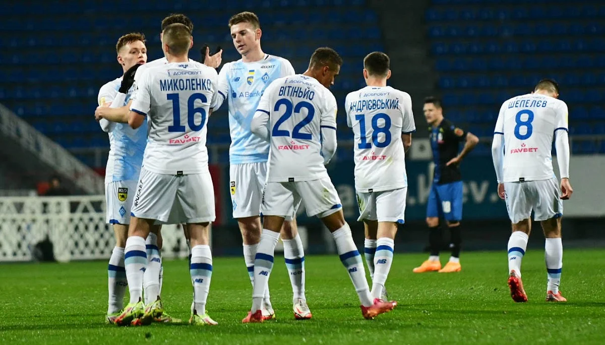 Чорноморець – Динамо – 1:6 / Офіційний сайт УПЛ