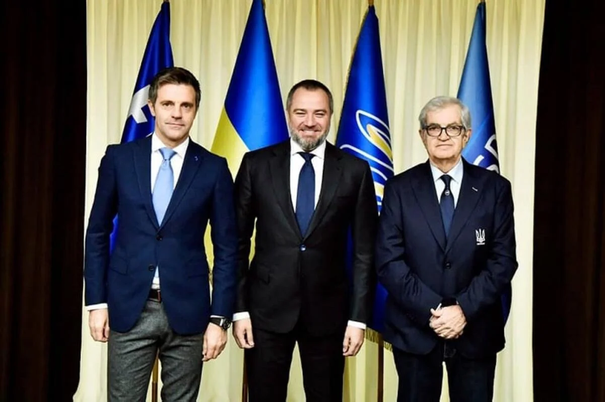 Риццоли, Павелко и Лучи / фото УАФ