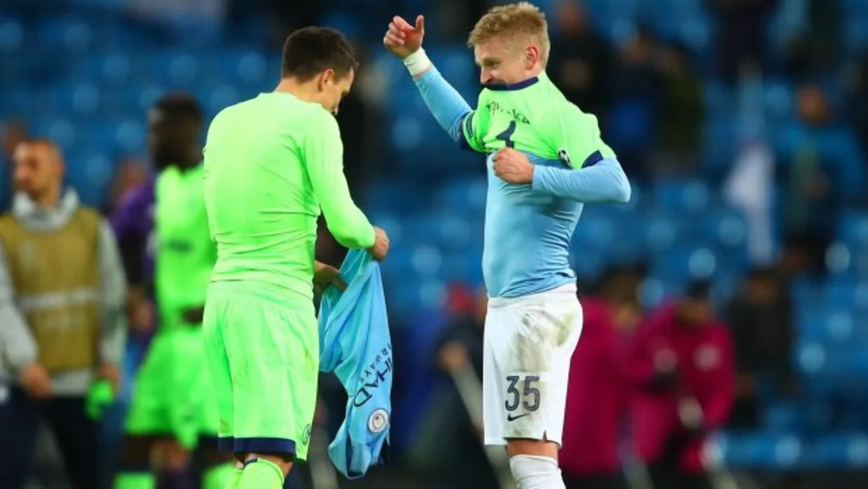 Евгений Коноплянка и Александр Зинченко после матча