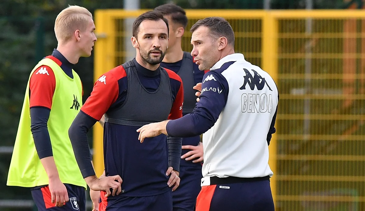 Андрей Шевченко (справа) / Твиттер ФК Дженоа