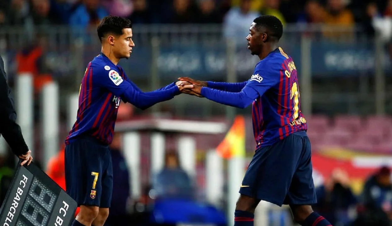 Коутиньо и Дембеле / Reuters