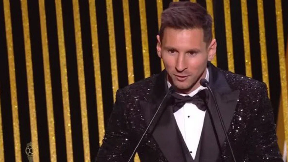 Ліонель Мессі / скрін з трансляції нагородження