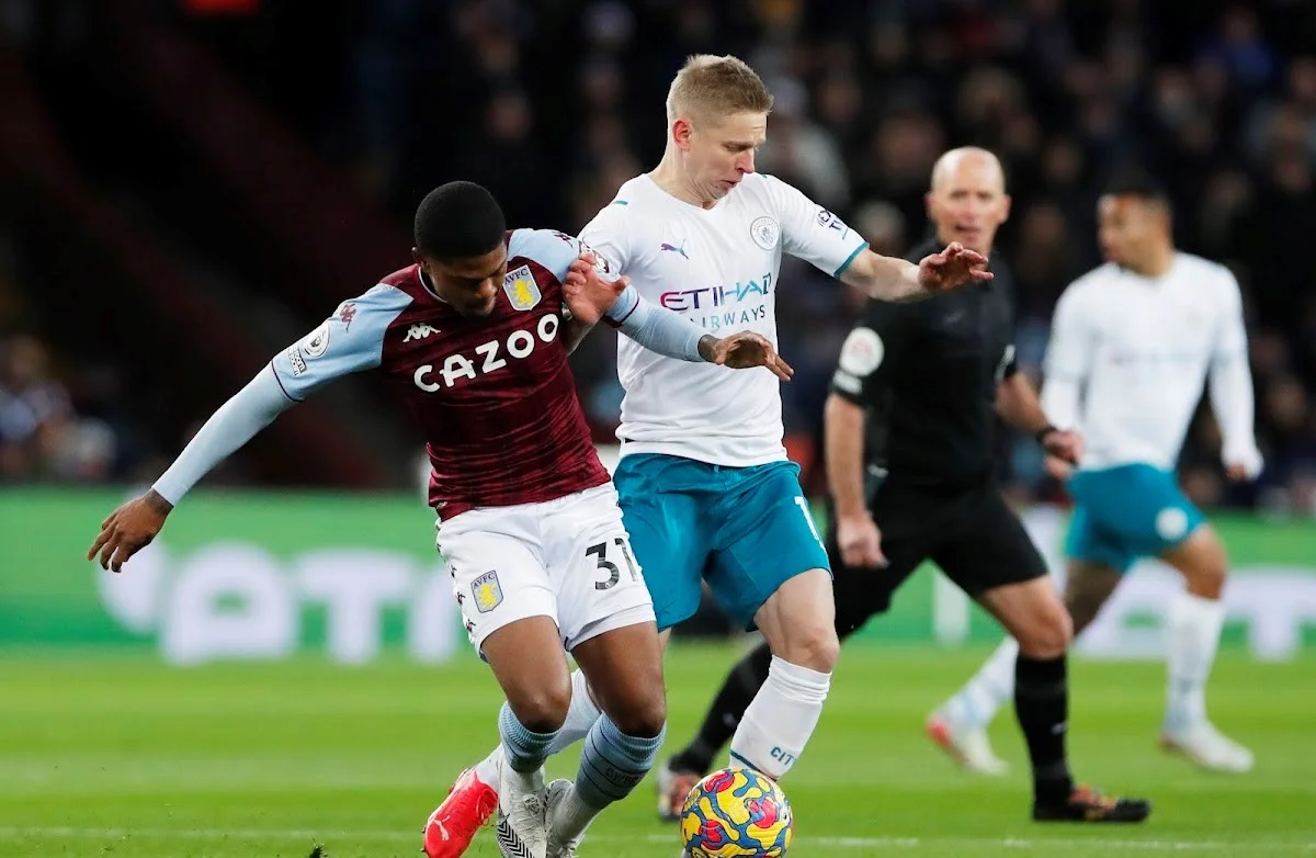 Зінченко у матчі Астон Вілла – Манчестер Сіті 01 12 2021