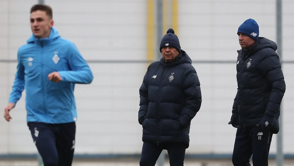 Мірча Луческу на тренуванні киян / Сайт Динамо