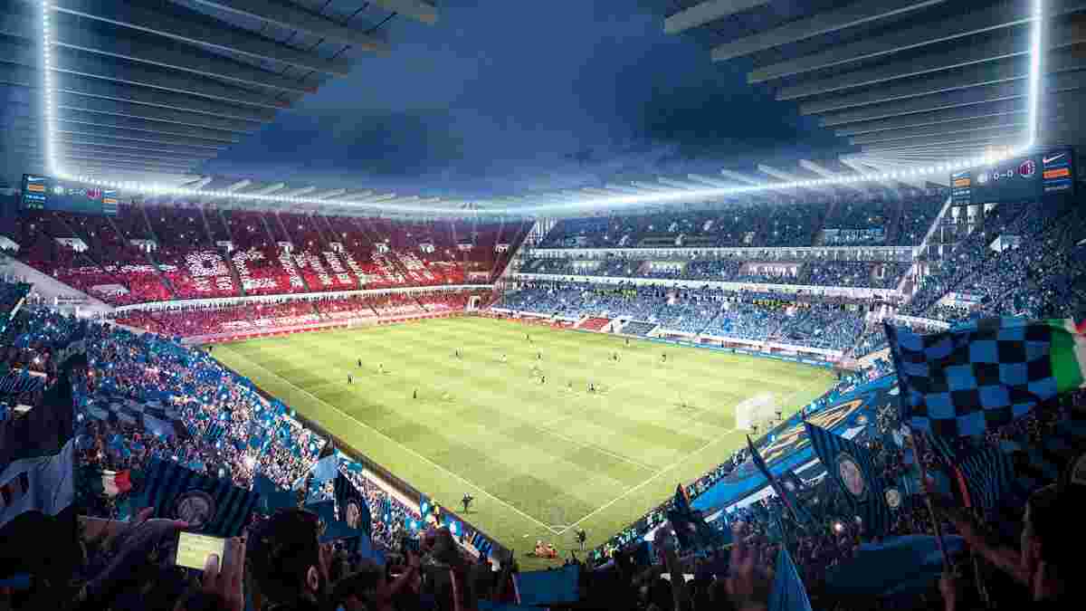 Інтер та Мілан офіційно затвердили проект нового стадіону – доля легендарного Сан-Сіро поки не вирішена