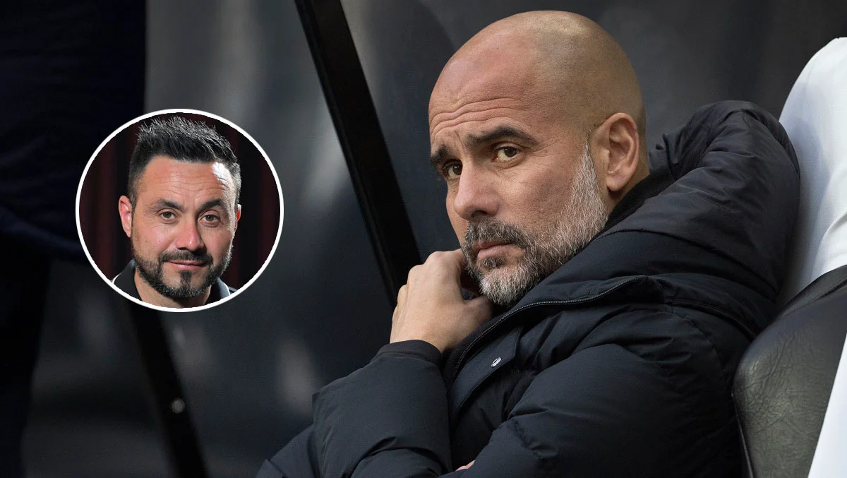 Гвардиола и Де Дзерби / коллаж: Футбол 24, Getty images