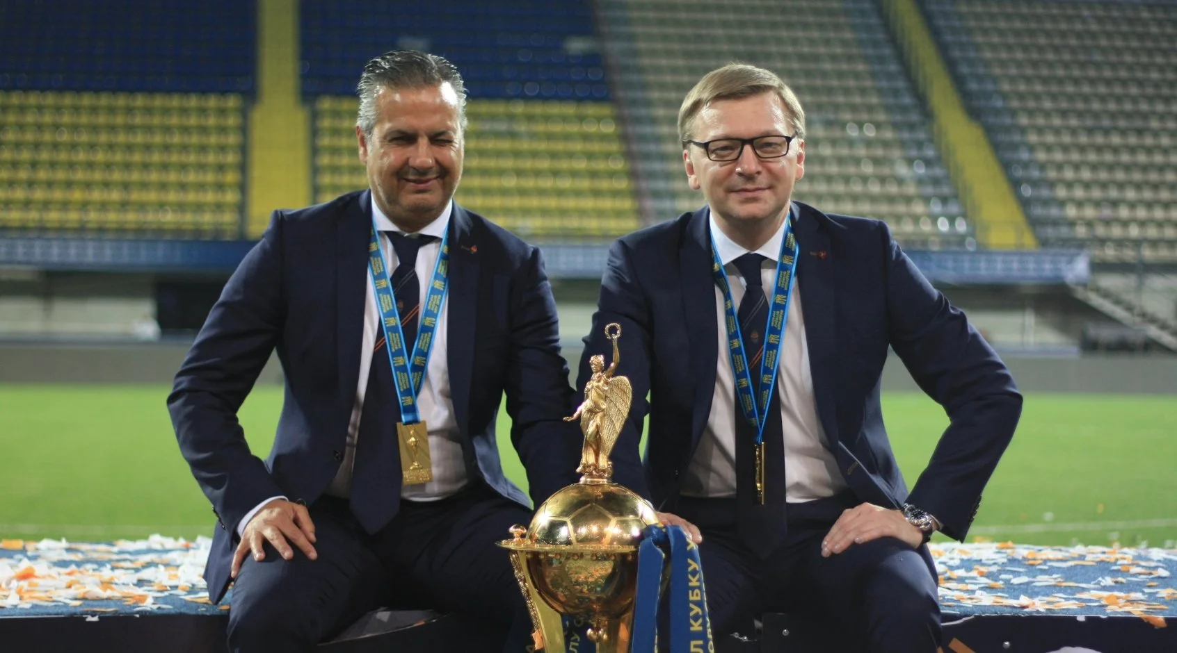 Жозе Боту та Сергій Палкін / Фото Шахтар