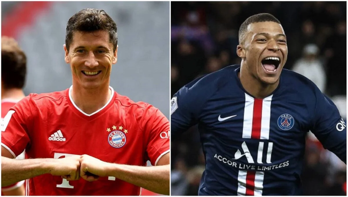 Лєвандовскі та Мбаппе / фото із соцмереж