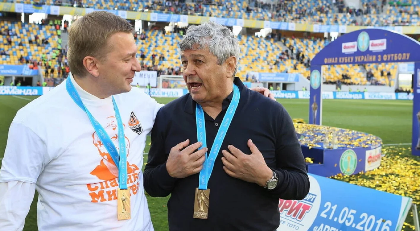 Сергій Палкін та Мірча Луческу / Фото Шахтар