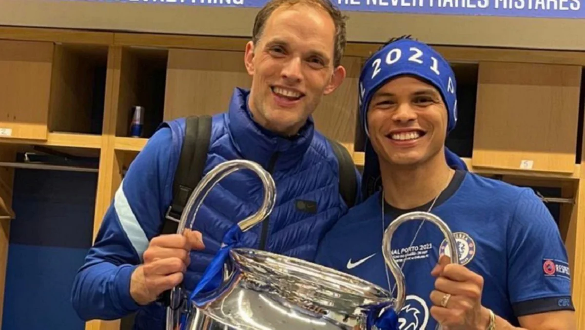 Томас Тухель и Тьягу Силва / ФК Челси