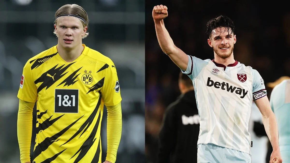 Эрлинг Холанд и Деклан Райс / Коллаж Футбол 24