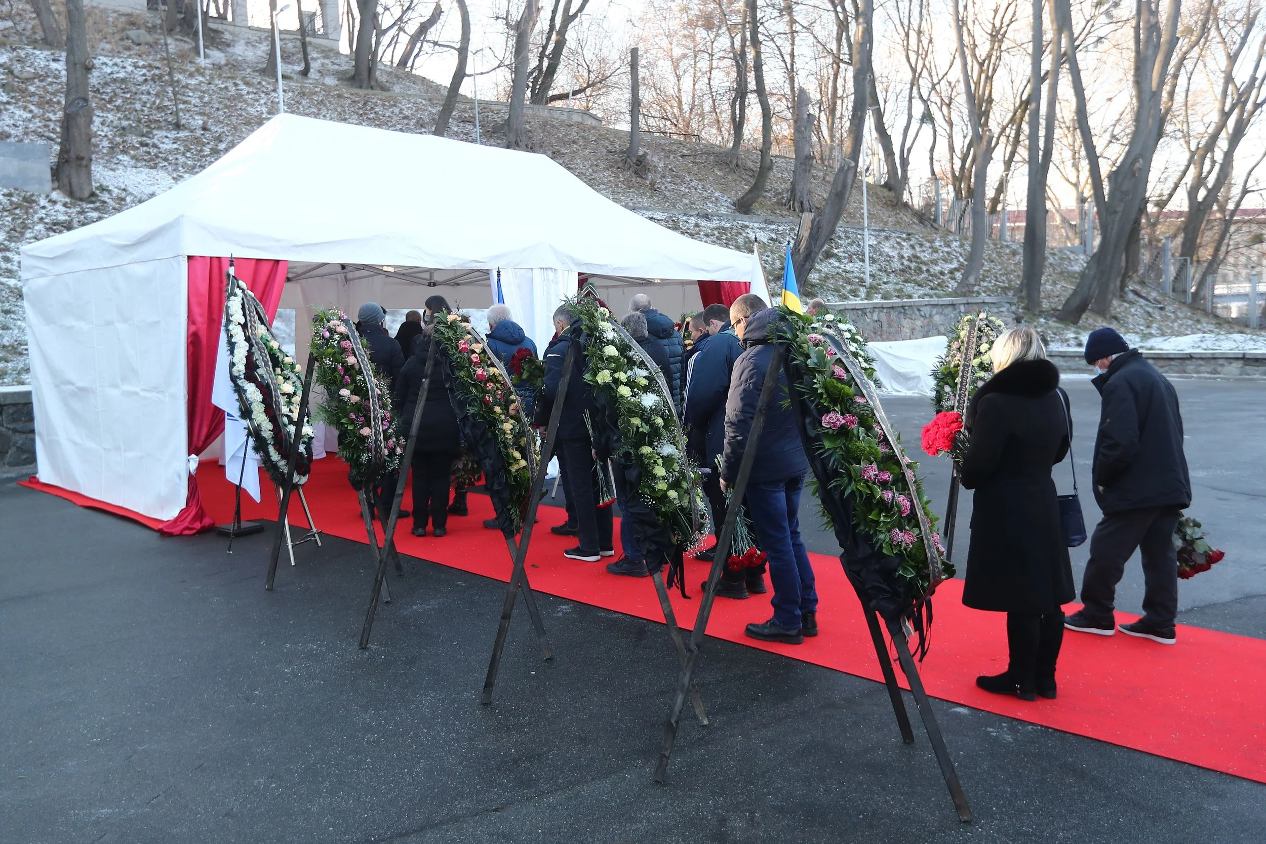 Церемония прощания с Владимиром Малютой / фото: ФК Динамо