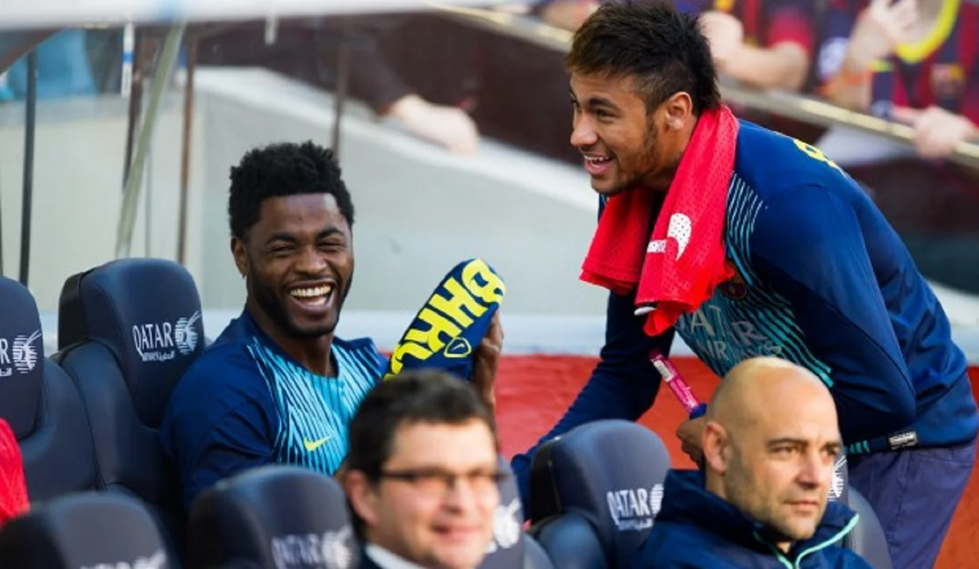 Алекс Сонг и Неймар / Фото Барселона