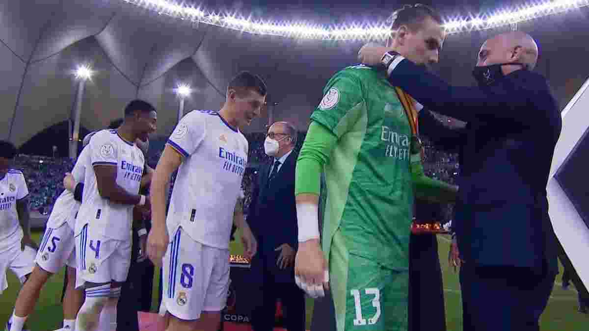 Реал спокойно одолел Атлетик и выиграл Суперкубок Испании – первый трофей Лунина в Мадриде