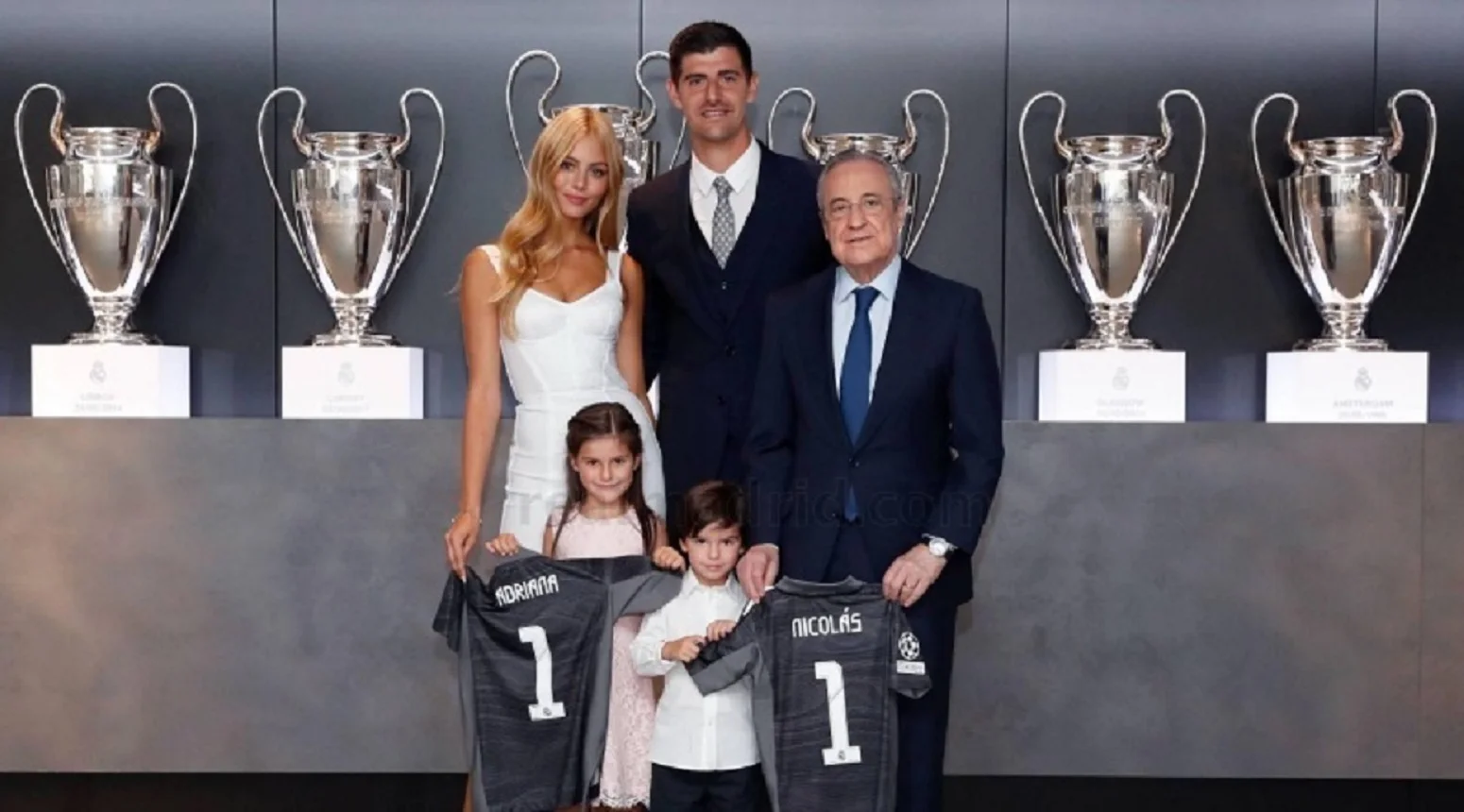 Тібо Куртуа та Флорентіно Перес / Фото Реал