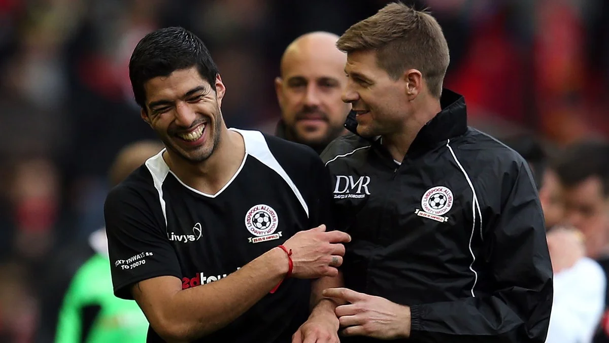 Суарес та Джеррард / фото із соцмереж