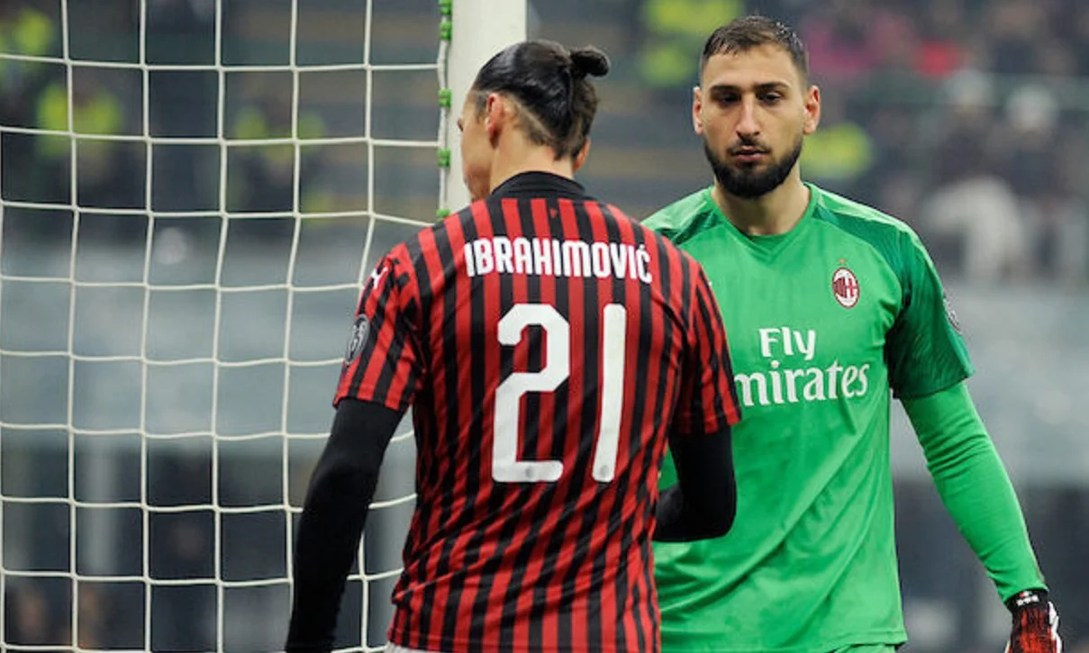 Ібрагімовіч і Доннарумма / AFP