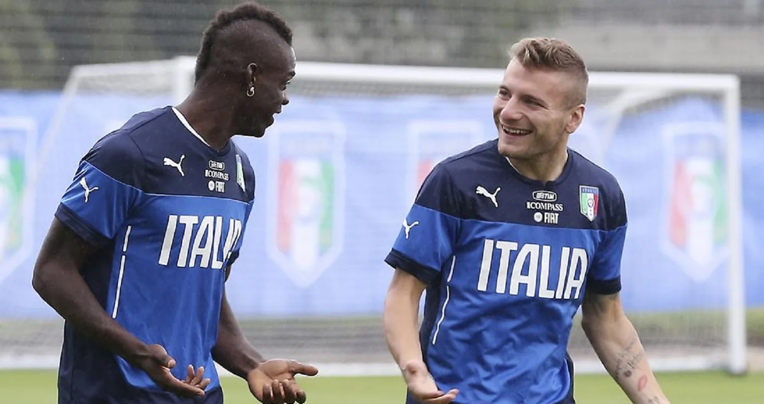 Маріо Балотеллі та Чіро Іммобіле / Фото Італія