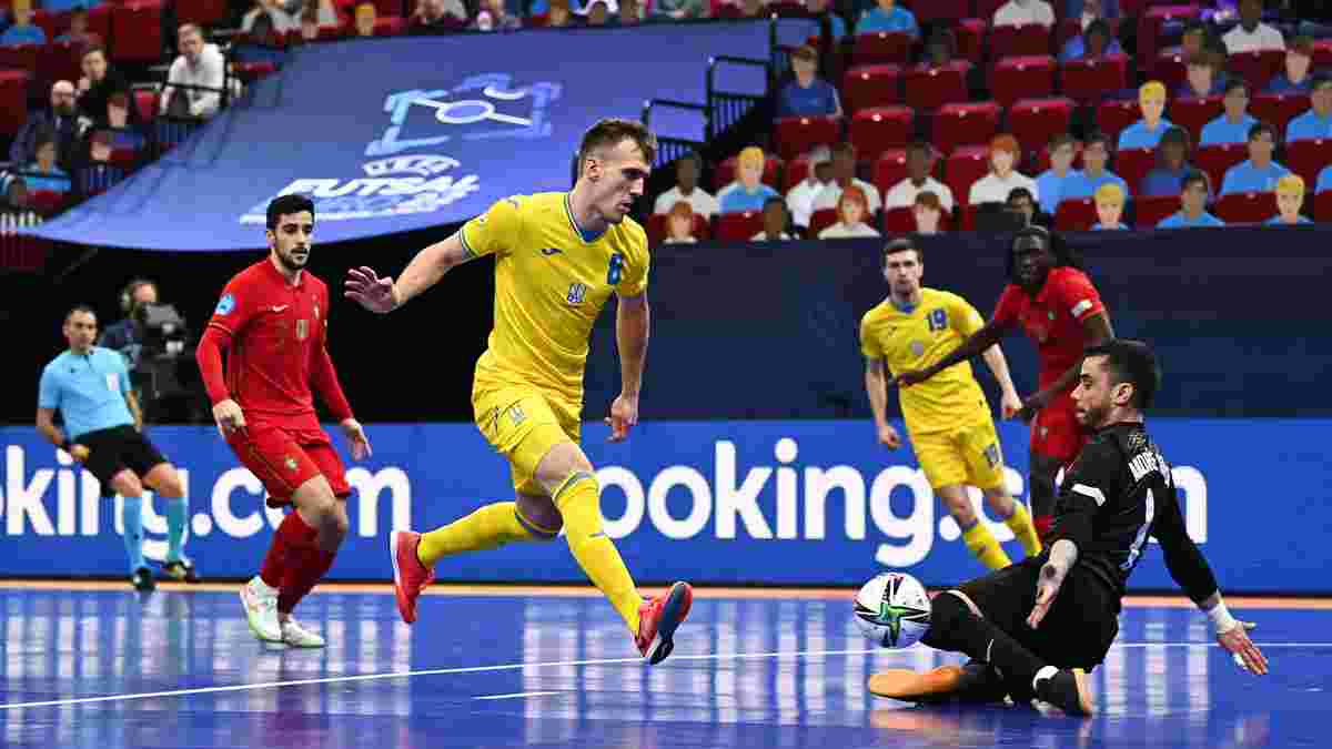Вихід "синьо-жовтих" у плей-офф футзального Євро-2022 у відеоогляді матчу Україна – Португалія – 0:1