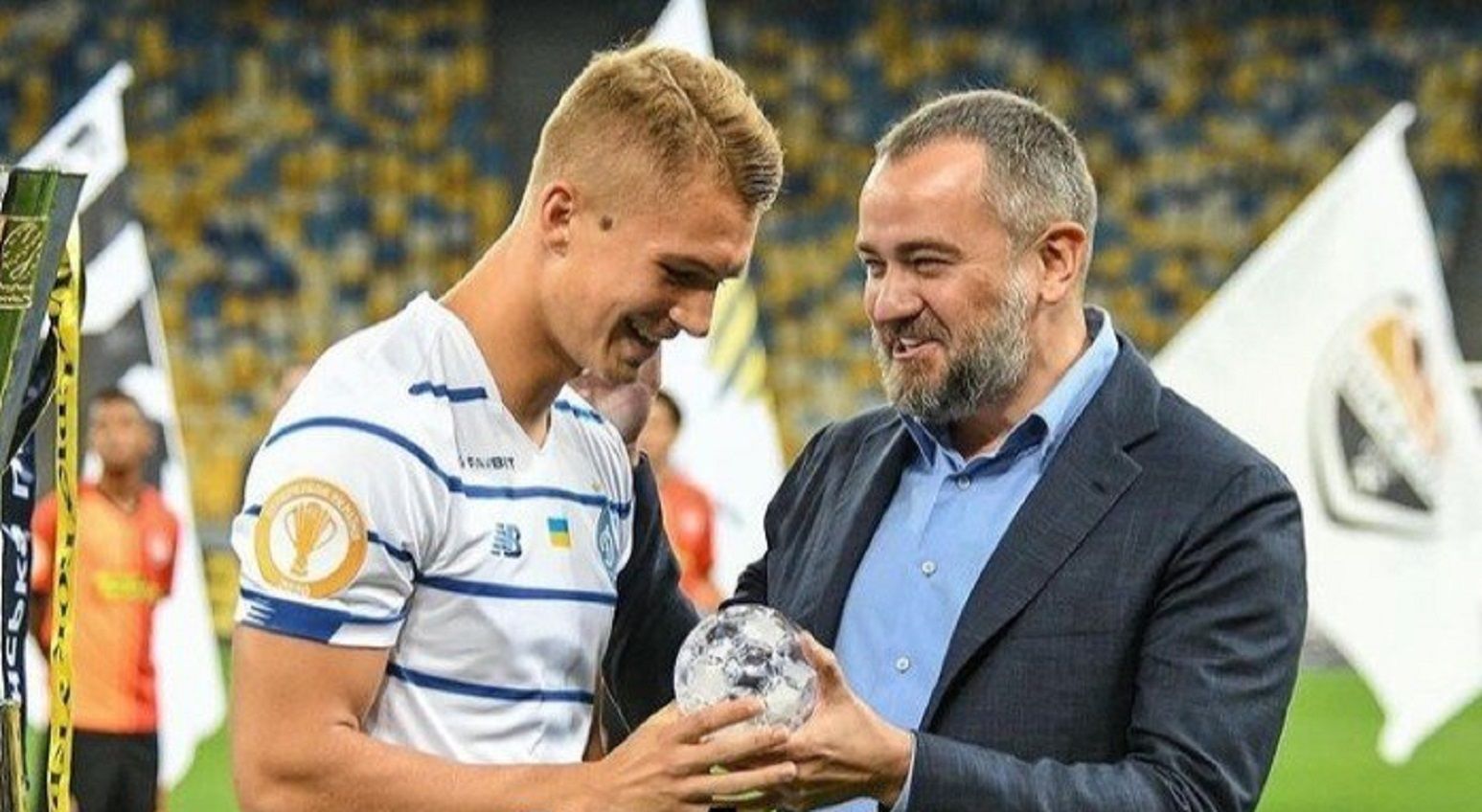 Владислав Супряга та Андрій Павелко / Фото Динамо