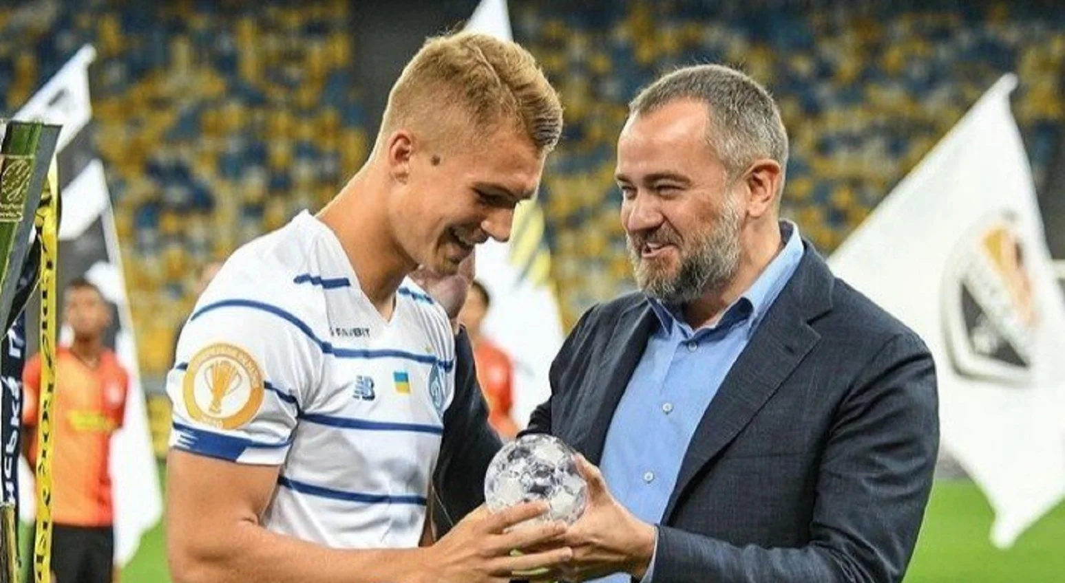 Владислав Супряга и Андрей Павелко / Фото Динамо