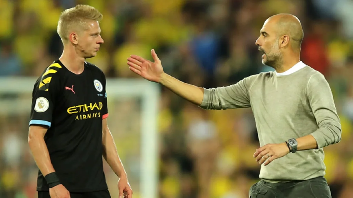 Александр Зинченко и Хосеп Гвардиола / Getty Images