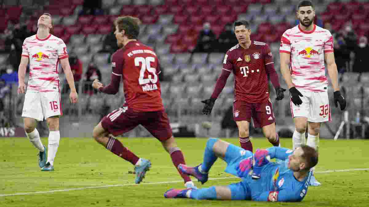Баварія у неймовірному матчі з п'ятьма голами перестріляла РБ Лейпциг – фарту "биків" завадив залізний Нойєр
