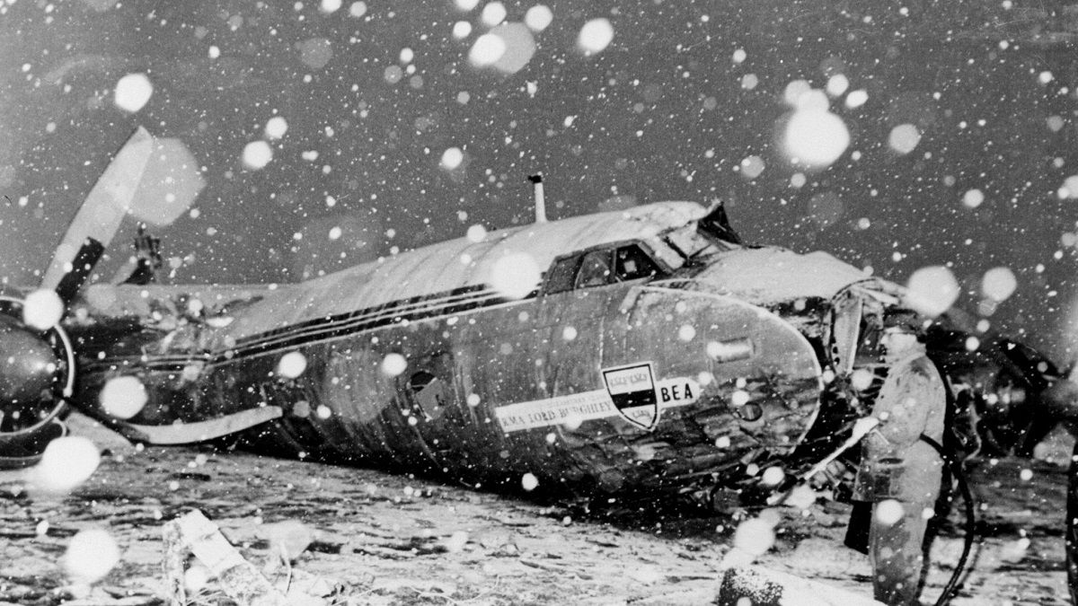 Airspeed Ambassador після катастрофи / Фото з відкритих джерел