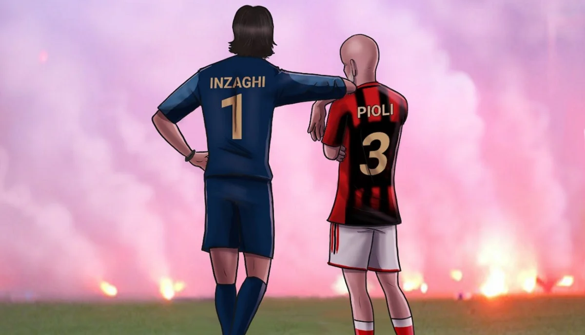 Мілан переміг Інтер у дербі / Zezo Cartoons