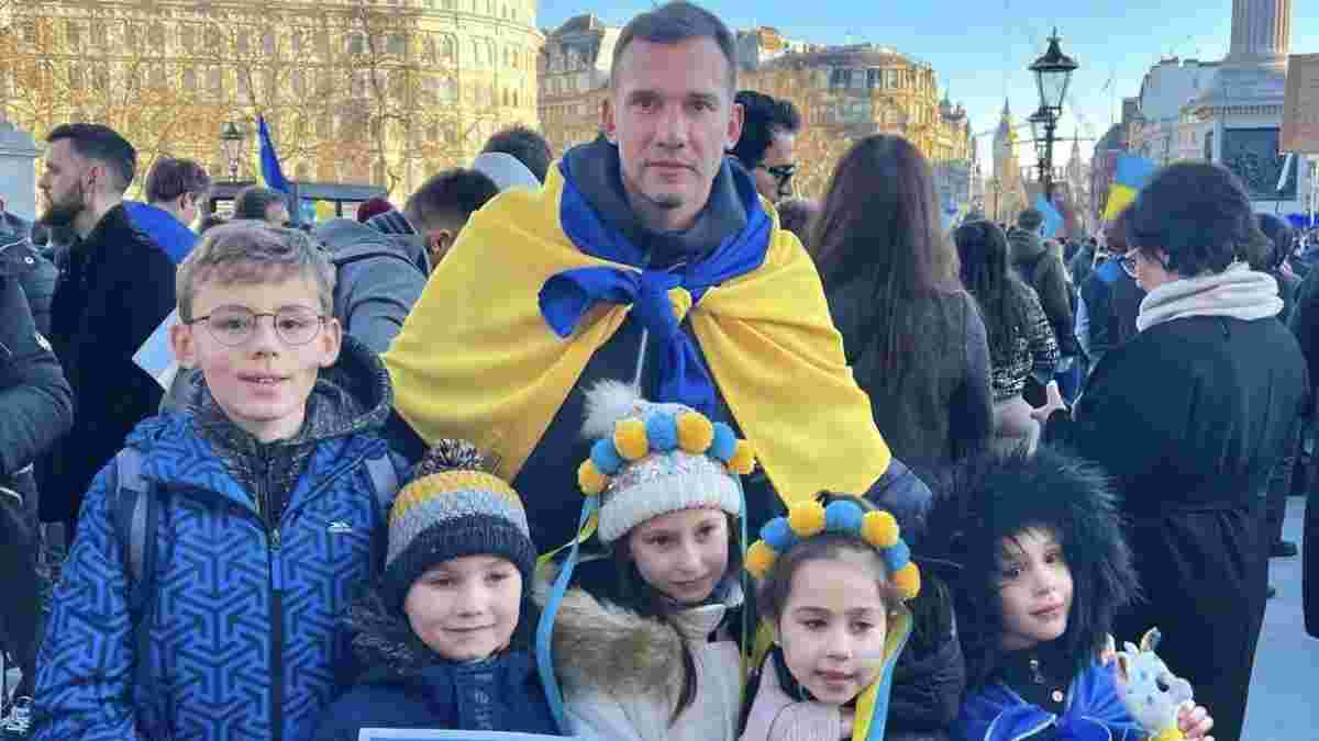 Шевченко приєднався до мітингу на підтримку України у Лондоні 