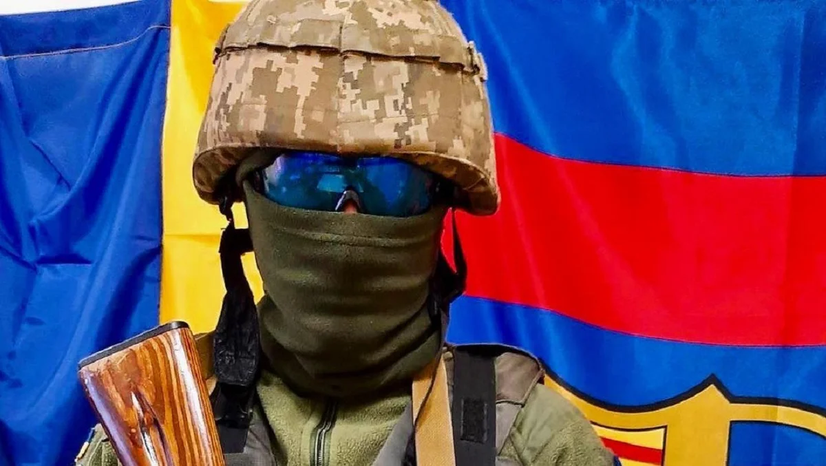 Вболівальник Барселони захищає Україну / Instagram fcbarcakyiv