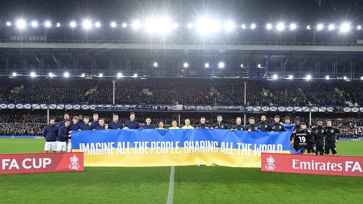 Поддержка Украины в Англии / Twitter