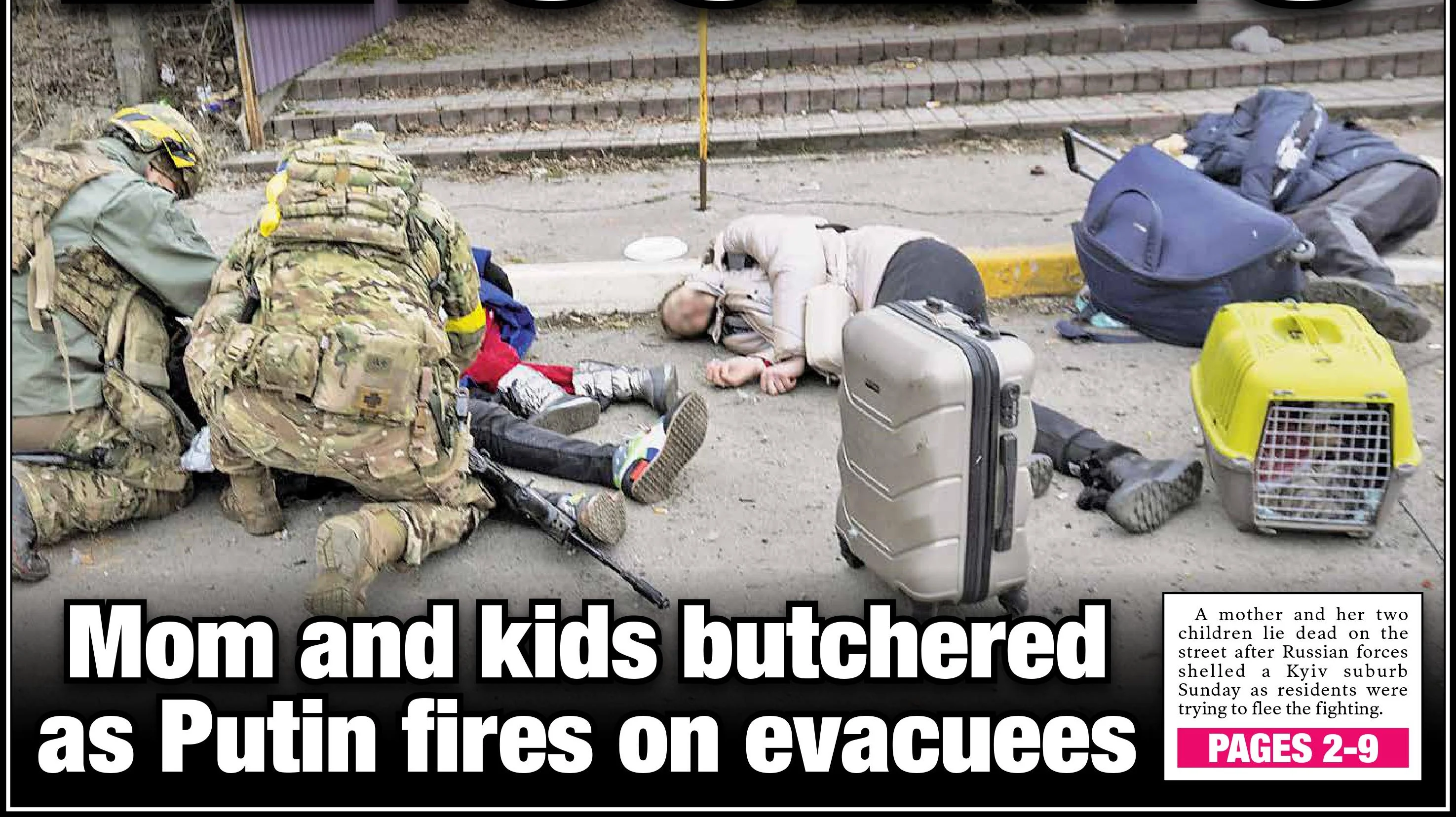 Российская армия расстреляла целую семью в Ирпене среди бела дня во время эвакуации / фото New York Post