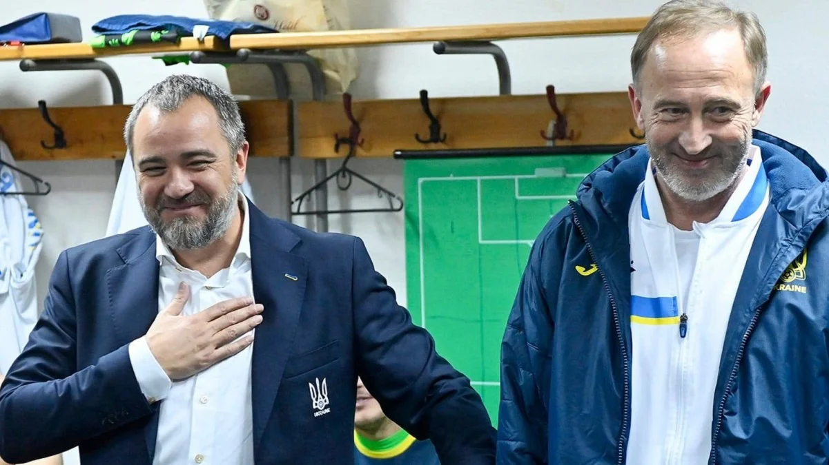 Андрій Павелко і Олександр Петраков / УАФ