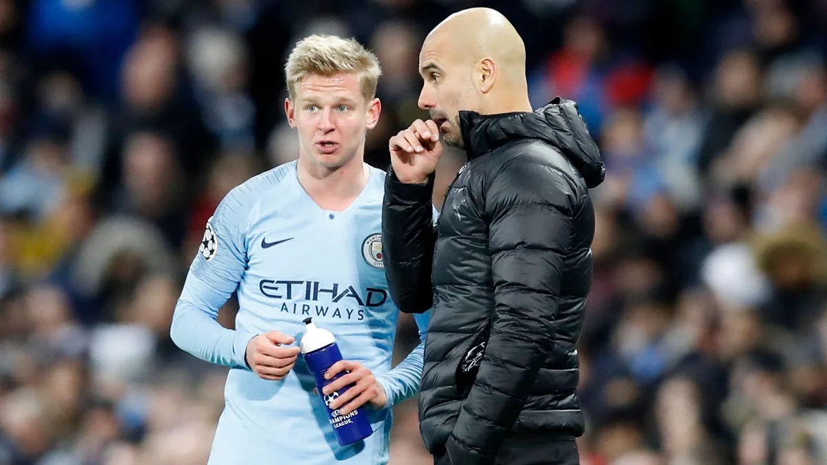 Зинченко и Гвардиола / Getty images