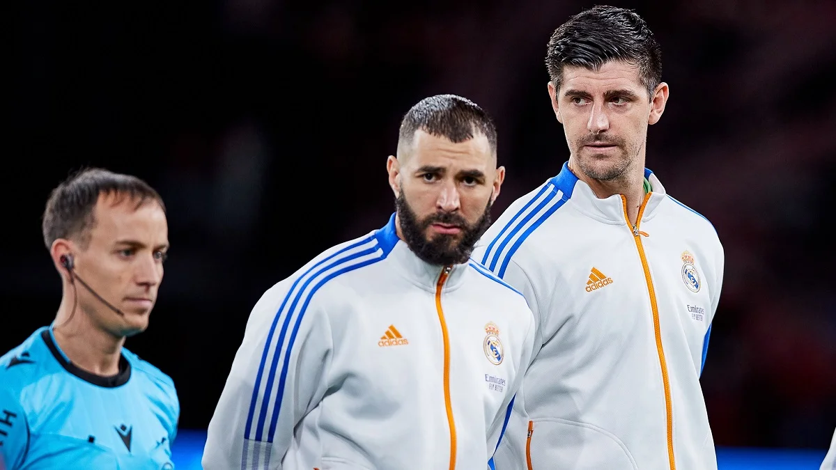 Бензема и Куртуа / Getty images