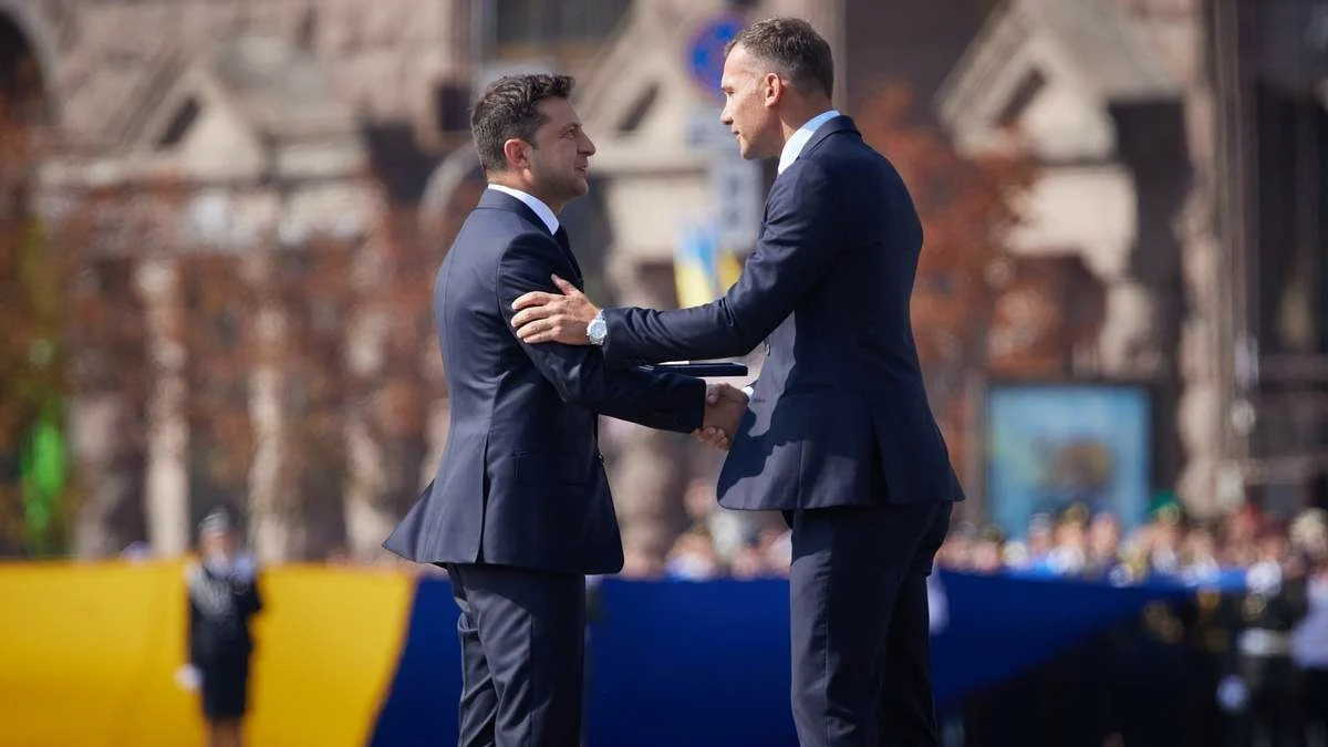 Шевченко та Зеленський / фото із соцмереж