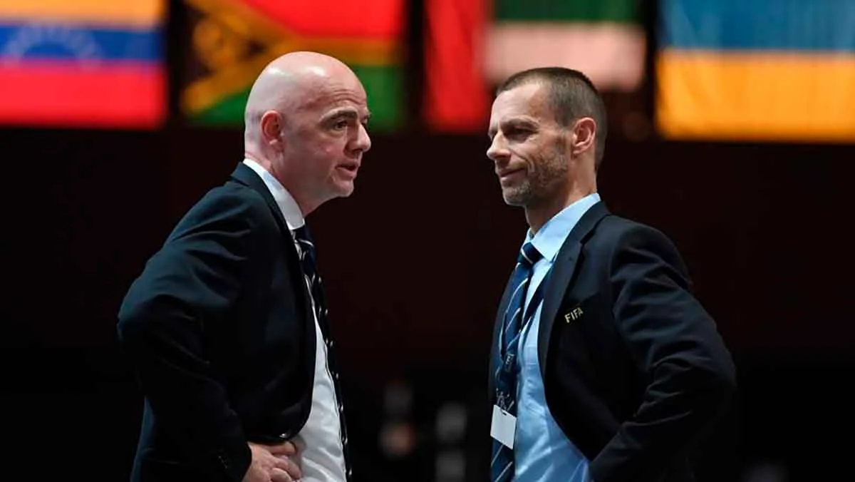 Инфантино и Чеферин / фото из открытых источников