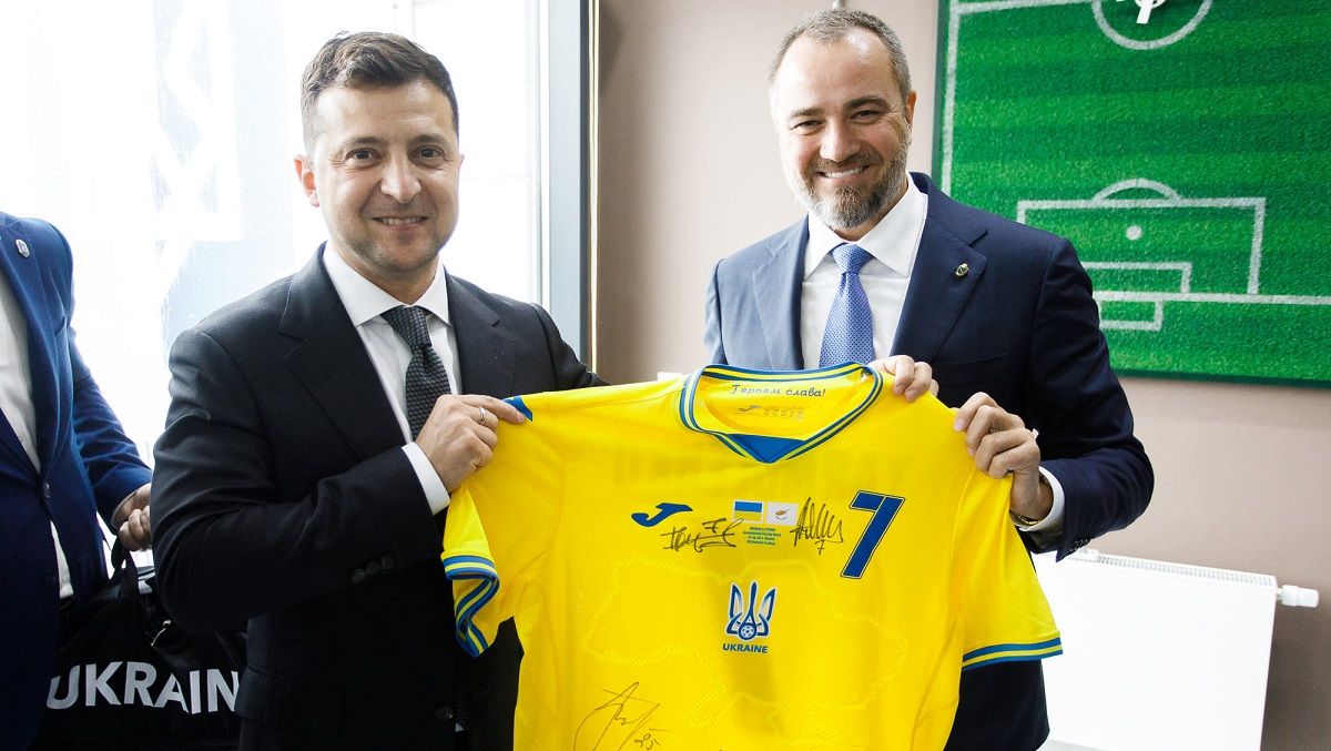 Володимир Зеленський та Андрій Павелко / Facebook президента УАФ